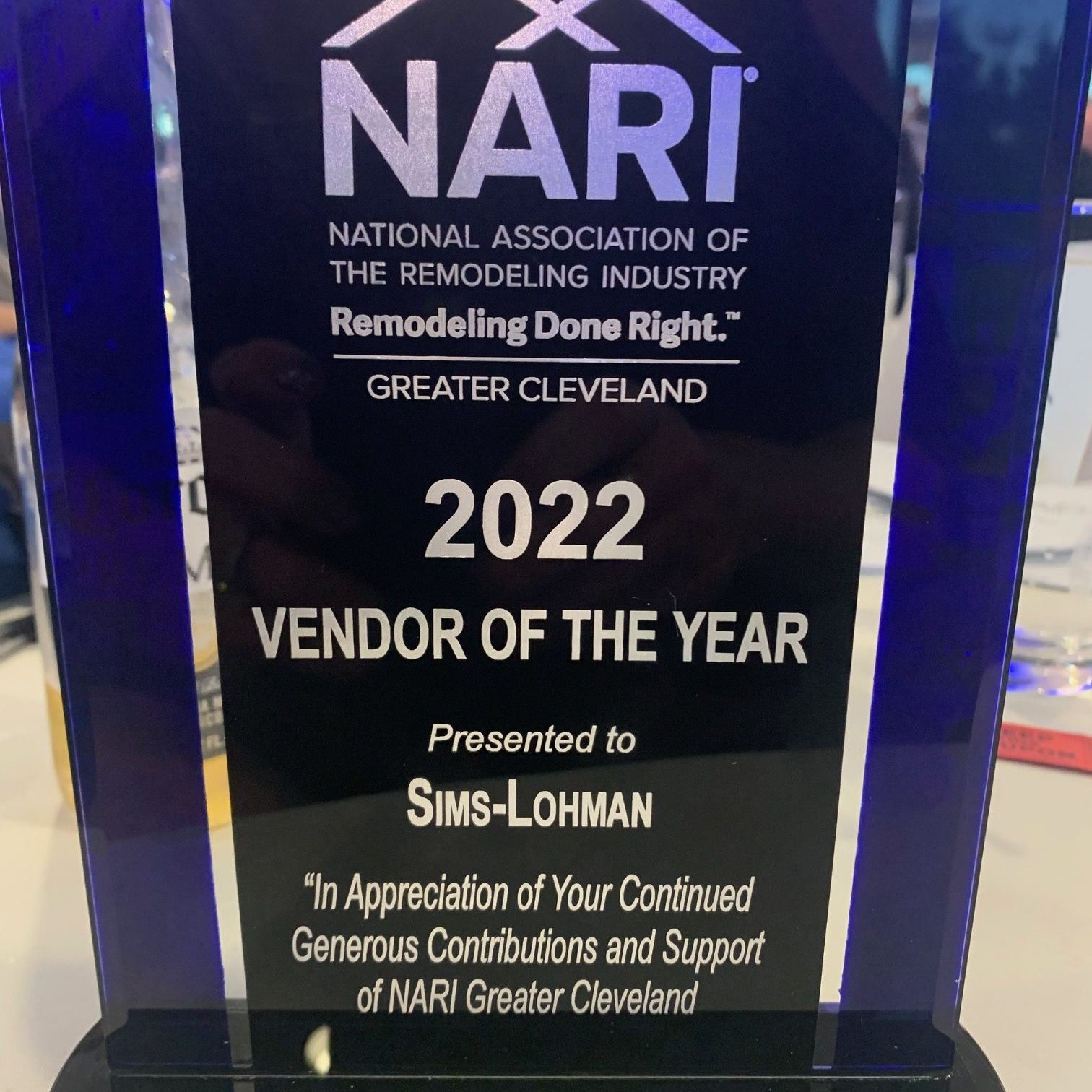 NARI Vendor of the Year Award 2022
