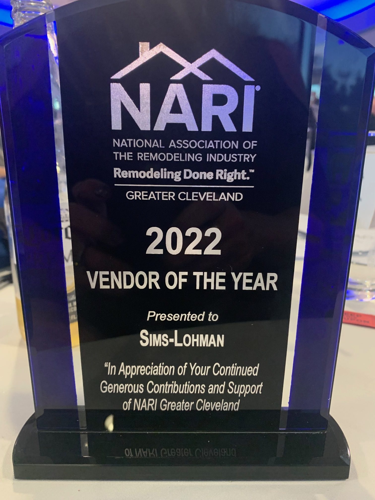 NARI Vendor of the Year Award 2022